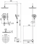 Душевая стойка IDDIS Ray RAYSW3Fi76