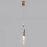 Подвесной светильник Odeon Light Kolos 5449/4L сатинированн.латунь/прозрачн./металл/стекло LED 4W 3000K (220V, на проводе)