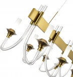 Подвесная люстра ST Luce Vetrano SL1241.213.08 Золотистый/Белый E14 8*40W (220V, на тросе)