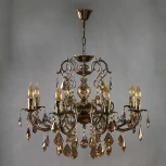 Подвесная люстра Ambiente by Brizzi Alicante 8888/8 PB Honey Leaf (220V, на цепи, подсвечник, свеча)