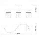 Потолочная люстра на штанге De City Тетро 673016903 (220V)