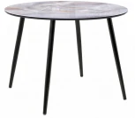 Стеклянный стол Woodville Анселм кианит / черный 500930