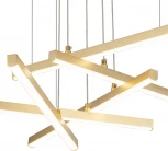 Подвесной светильник 14017/5P Gold Indigo Paralleli V000087L (регулировка яркости, LED, 220V, пульт управления, на тросе)