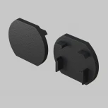 Заглушка для круглого шинопровода, черный Maytoni Accessories for tracks Basity TRA172EC-R-11B