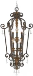 Подвесная люстра Marquette QZ-MARQUETTE6-B Quoizel (220V, на цепи, свеча)