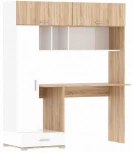 Компьютерный стол Woodville Бишоп 1 дуб сонома / белый 559226