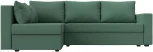 Диван угловой Мансберг левый угол (Зеленый/Рогожка) Лига Диванов арт.121540L
