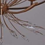 Подвесная люстра ILLUMICO IL2307-6POR-39 GD (на цепи, подсвечник, свеча)