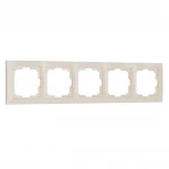 Рамка на 5 постов Snabb basic (слоновая кость) Werkel W0052003 (a051292)