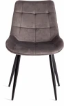 Стул ABRUZZO ( mod. 8060 ) / 2 шт. в упаковке Tetchair (Металл,Велюр/Серый) арт.24537