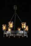 Подвесная люстра Aployt Simona APL.500.03.12 (220V, на цепи, под старину, факел)