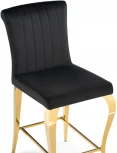 Полубарный стул Woodville Joan black / gold 15388