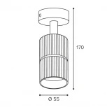 Спот Wolta WSL-GU10/18WG-2 под лампу GU10 Белый / золотой NIMB
