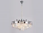 Подвесная люстра Newport 4350 4356+3/C chrome (220V, хрусталь, на цепи, круглые)