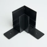 Соединитель угловой для низковольтного накладного шинопровода, черный Feron LD2001 41977