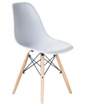 Стул обеденный DSW (ножки светлый бук, цвет белый (W-02))
