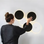 Настенный уличный светильник Arte Lamp A4506AL-1WH (LED, 220V, сенсорный выключатель, круглые, IP65)