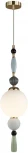 Подвесной светильник Odeon Light Palle 5405/1A золотой/голубой/зеленый/белый матов./металл/керамика/стекло E14 1*40W (220V, подвески, на проводе, шар, бусы)