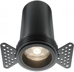 Встраиваемый светильник светодиодный под гипсокартон Maytoni Focus Led DL125-L12-4K-TRS-B (220V, круглые)