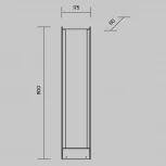 Наземный уличный светильник Maytoni Reso O445FL-L20GF3K1 (LED, 220V, IP65)