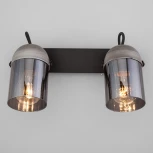 Спот Eurosvet Mars 20122/2 черный/тертый серый