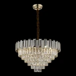 Подвесная люстра ярусная каскадная Wertmark Candida WE131.13.303 (220V, хрусталь, на цепи)