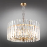 Подвесная люстра Aployt Verene APL.808.13.08 (220V, хрусталь, на цепи, свеча, круглые)