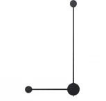 Настенный светильник Odeon Light Satellite 7008/10WL черный/металл/акрил LED 3000/4000K тумблер на корп. 10W 220V