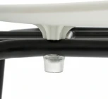 Кресло VAN HALLEN (mod. 2433) пластик/металл, 54,5х53,5х76 см, высота до сиденья 46 белый/черный Tetchair 14296