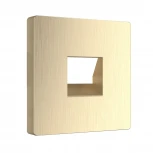 Накладка для телефонной розетки RJ-11 (шампань рифленый) Werkel W1192010 (a051430)