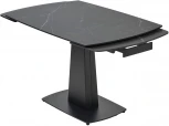 Стол M-City BALDE 120 MATT BLACK MARBLE SOLID CERAMIC / BLACK