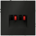 Акустическая розетка (черный матовый) Voltum S70 VLS060308