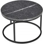 Набор кофейных столиков Tango серый мрамор с чёрными ножками, 2шт Bradex Home RF 0206