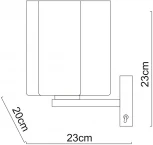 Бра Arte Lamp Serenata A3459AP-1AB