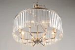 Подвесная люстра Borno OML-66013-08 (220V, хрусталь, на цепи)