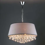 Подвесная люстра Eurosvet Opera 10092/5 хром/прозрачный хрусталь Strotskis