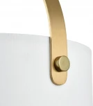 Подвесной светильник Lumion Jane 6593/3A латунь/белый, металл/текстиль, стекло E14 3*40W 220V (на проводе)