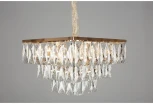 Подвесная люстра ярусная Omnilux 726 OML-72603-08 (220V, хрусталь, на цепи)