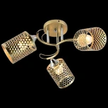 Потолочная люстра на штанге Reluce 01322-0.3-03 MATT GOLD+CR (220V)