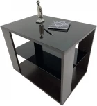 Стол журнальный BeautyStyle 5 венге/стекло черное от фабрики Mebelik