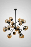 Потолочная люстра на штанге AM Group AM258 AM258-24 (220V, шар, молекулы)