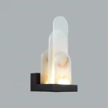 Настенный светильник Odeon Light Foros 5438/12WL черный/металл/смола под алебастр /акрил LED 12W 3000K (220V)