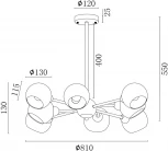 Потолочная люстра Freya Sherry FR5121PL-08G
