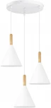 Светильник подвесной Evoluce Arket SLE1255-513-03 Белый/Белый E27 3*40W (220V, на проводе)