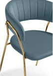 Стул Woodville на металлокаркасе Kamelia 1 light blue /gold 15473