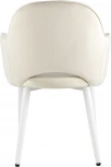 Стул Stool Group Венера велюр кремовый ножки белые