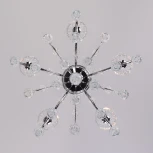 Подвесная люстра Eurosvet Collana 10096/5 хром/прозрачный хрусталь Strotskis