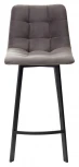 Полубарный стул CHILLI-QB SQUARE графит #14, велюр / черный каркас (H=66cm)