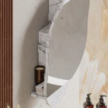 Шкаф настенный CLOUD STORAGE WALL MIRROR LEVE (ЛДСП/Белый) арт.LEV01107