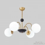 Потолочная люстра на штанге Arte Milano Napoli 312066/D700/4 BS/BK (220V, шарики)